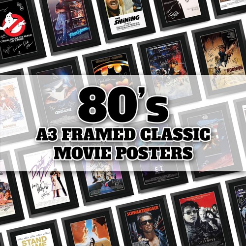 80s classic movie posters - 80s, a3