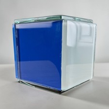 Modern Art Glass Cube Vase