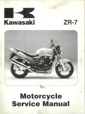Kawasaki Motorcycle ZR-7 (ZR750-F1 & F2) 1999 & 2000 Service Workshop Manual