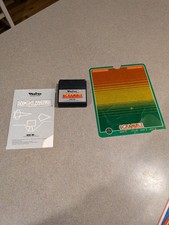 Vintage 1982 Vectrex Scramble Cartridge with Original Overlay & Manual Works