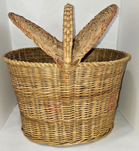 Vintage handmade tall - tall, oval