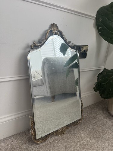 Peerart gilt arched mirror - arched,