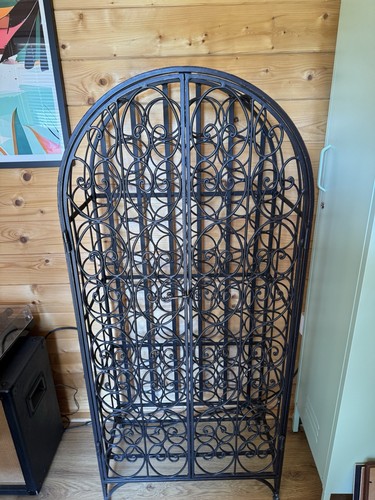 Wrought iron ornate wine - wrought,