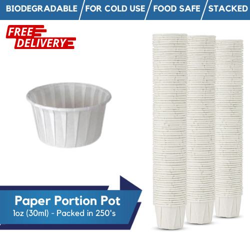 Paper soufflé cups disposable - paper,