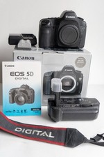 Canon EOS 5D 12.8MP DSLR Camera Body + With BG-E4 Battery Grip + Accessories
