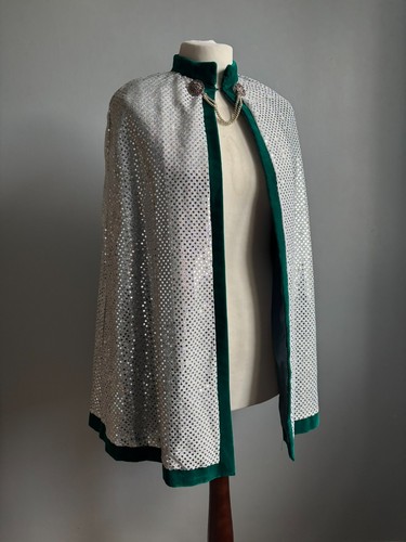 Vintage sequin cape cloak - sequin,