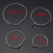 100pcs wine glass charm wire - 100pcs,