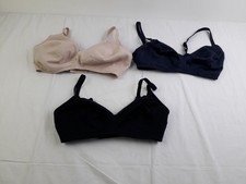 M&S 3Pcs Bra Bundle Size 36D Multicoloured Not Wired Non Padded Lace NW F2