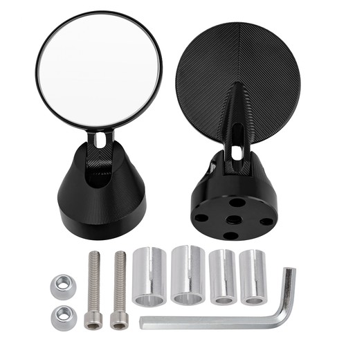 Cnc bar end mirror - mirror, rear