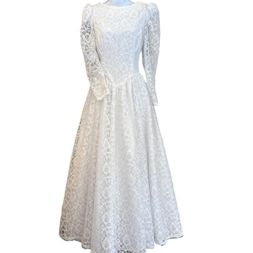 Vintage white lace maxi - lace,