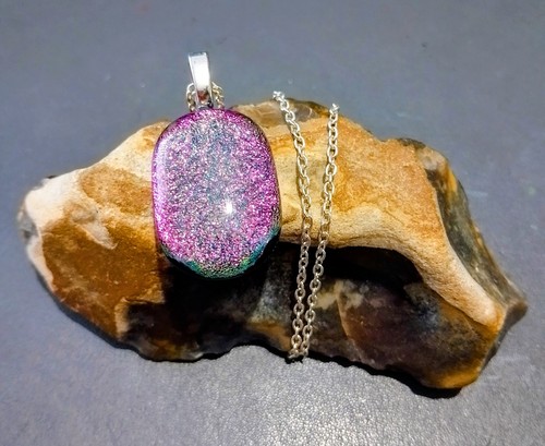 Silver plated pink purple - silver,