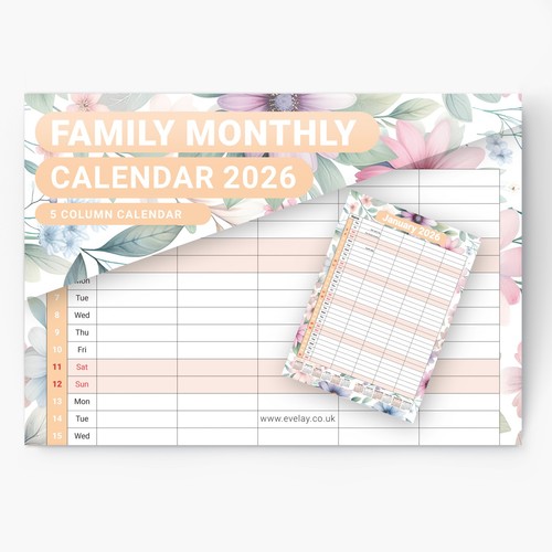 2026 calendar wall - 2026,