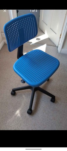 Ikea desk chair blue - in,
