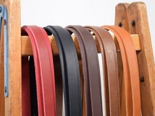 TOP leather strap in 5 colors in desired size 3.6-4.0 mm leather strap blank leather