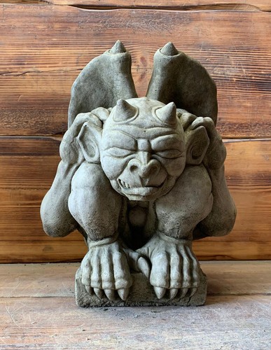 Stone garden gargoyle - stone, gremlin