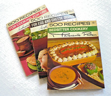 3 x Vintage '500 RECIPES'