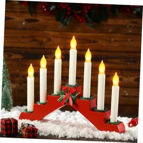 Christmas candelabra wood - christmas,