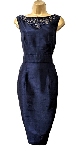 Monsoon navy beaded satin - monsoon,