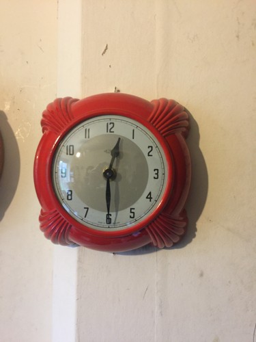 1960s metamec red bakelite