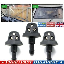 Triple Car Windscreen Washer Jets Front Rear Window Kit UK For VW T25 T3 Vanagon