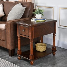 Solid Wood Narrow End Table