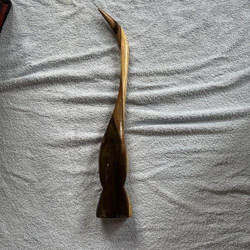 Wood carved swan goose - goose, bird