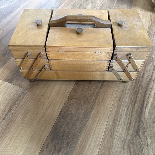 Wooden cantilever workbox - wooden,