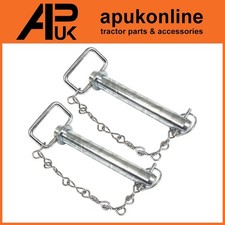 2x Hitch Pin 25mm w/ Chain &