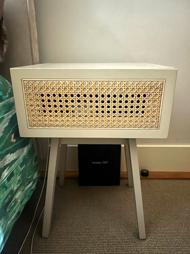 Retro white beige bedside - h&m,