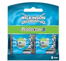 Wilkinson Sword Protector 3 Men's Razor Blade Refills x 8