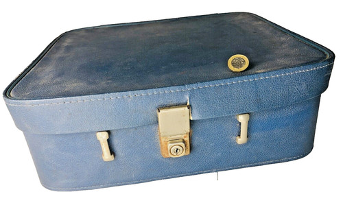 Blue luggage case missing - case, key