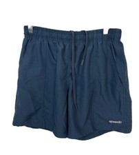 Speedo Mens Swim Trunks Volleyball Surf Tech Navy Blue Size Medium Drawstring CK