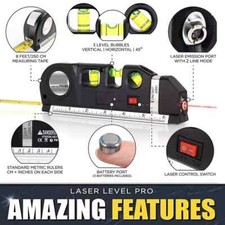 Spirit Level Laser Measure Multipurpose Level Spirit Level Standard Metric Ruler