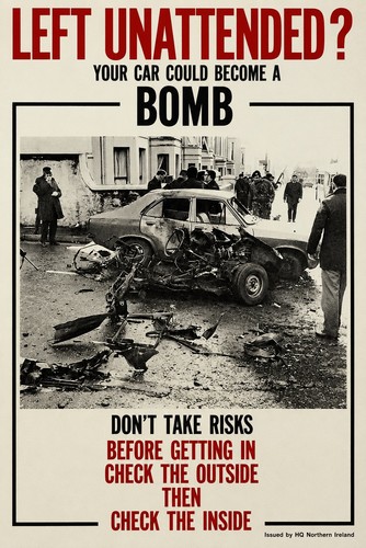 British army banner warning - op,
