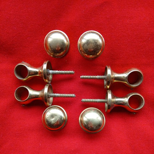 Four vintage brass - vintage, curtain