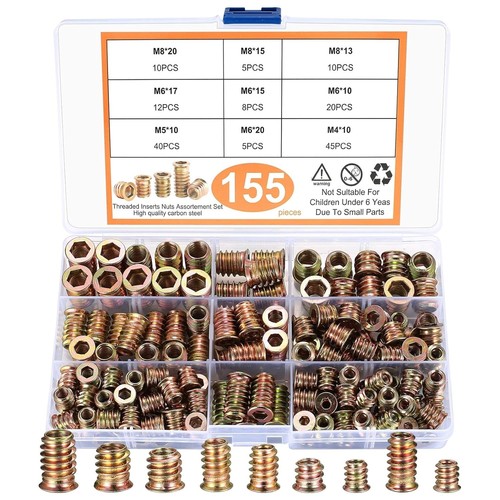 Threaded inserts for - threaded, 155