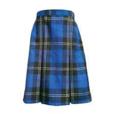 Blue Tartan Check Skirt -