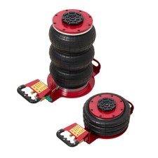 Car Pneumatic Triple Air Bag Jack Trolley 3Ton 6600lbs Cap 150-400mm Lift Height