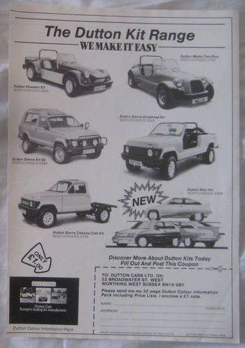 1984 dutton kit car range - kit,