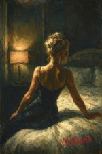 Limited Edition Canvas Print Valentinarte Girl Beautiful Young Elegant Cinema