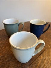 Set Of 3 Denby Mug Mugs Green