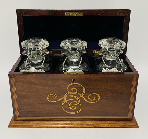 Antique mahogany inlaid - antique, dome