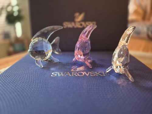 Swarovski angel fish set of - swarovski,