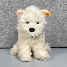 Steiff Sam West Highland Terrier Dog Plush White With Tag 076992 30cms RETIRED
