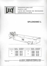 Lely Mower Splendimo L 205 240 280 320 Parts Manual