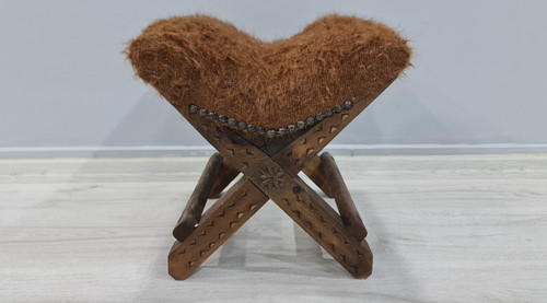 Turkish footstool handmade - turkish,