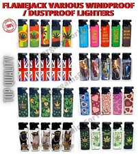 FLAMEJACK Lighters Full Set Jet Windproof Dustproof Electronic Gas Refillable UK