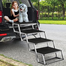 Extra Wide Dog Ramps for Cars,48.2cm Widen Dog Steps for Large Pets with Non-Sli