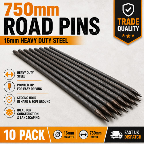 16mm 750mm steel - 16mm, road