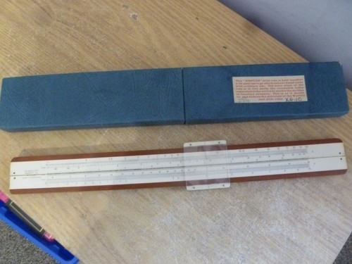 Vintage engineering slide rule - vintage,